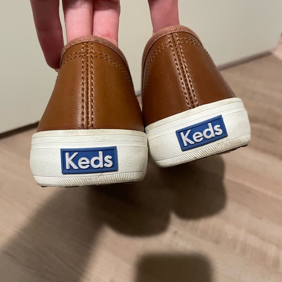 Keds Tan Leather Slip-Ons - Picture 5 of 5